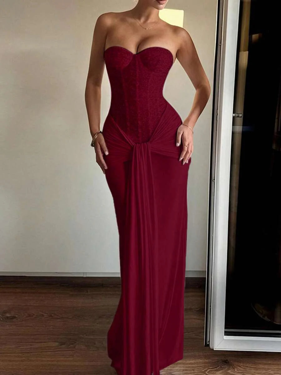 Steffi bordeaux dress