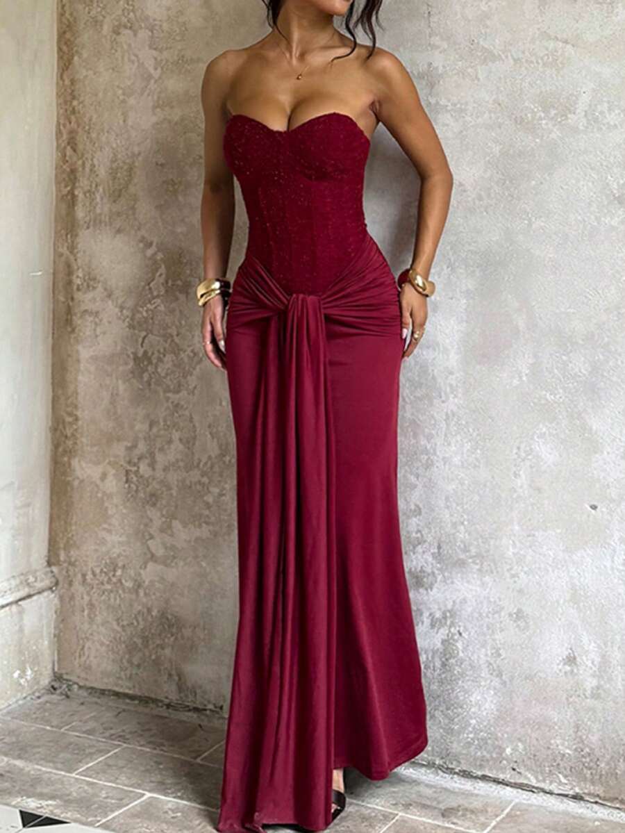 Steffi bordeaux dress