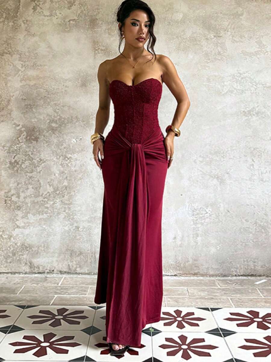 Steffi bordeaux dress