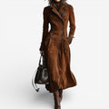 Nathaly™ | Manteau trench en daim